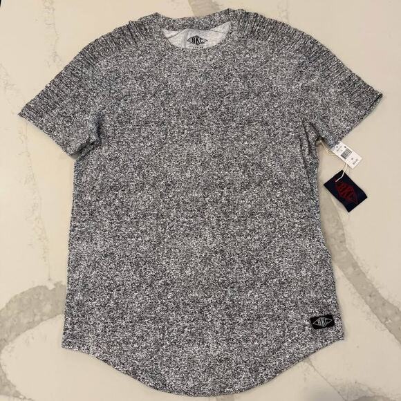 BKLYN NYC Other - BKC NWT ShortSleeve Moto TShirt Mens Medium Heather Gray Grunge Edgy Punk Casual